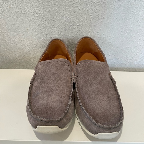 OluKai Puliki Moc Toe Loafers Charcoal Suede Slip On Shoes Men size 12M - Picture 3 of 4